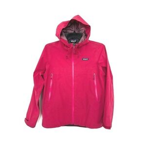 Patagonia Cloud Ridge Rain Jacket Womens Large Pink H2No Waterproof Shell 83685